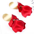 Long Exaggerated Fabric Art Handmade Petal Earrings, Color: E1910-2 4 Shorts Model