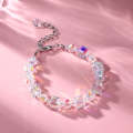 S2207-1 AB Transparent Crystal Beaded Bracelet Ladies Natural Crystal Bracelet