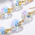 E2204-1 Love Crystal Crystal Natural Crystal Handmade Earrings Zircon Long Earrings