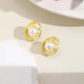 E2208-6 Drag Pearl Baroque Earrings Pearl Ear Clip Women Without Ear Piercing