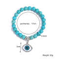 S2208-1 Eyes Women Beaded Bracelet Turquoise Ethnic Style Charm Jewelry