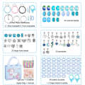 Crystal Beaded Bracelet Set Kids Necklace DIY Educational Toys(Blue)