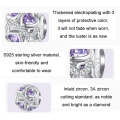 SCC2452 Sterling Silver S925 Love Infinity Heart Zircon Bracelet Beads
