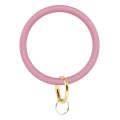 SiB005 Large Round Silicone Bracelet Keychain Outdoor Sports Silicone Bracelet(Sakura Pink)