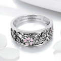 Fashion 925 Sterling Silver Daisy Flower Finger Rings for Women Wedding Engagement Jewelry, Ring ...