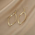 Twisted Rhombus Earrings Personality Exaggerated Earrings(Gold)