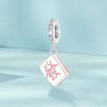 SCC2718 S925 Sterling Silver Lucky Fortune Mahjong DIY Pendant