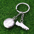 2 PCS Creative Football Gift Pendant Metal Football Shoe Keychain, Style:Football Shoes 306