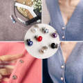 10 PCS Versatile Pearl Stud Buckle Anti-light Collar Buttonigan Shawl Pin Needle Diy Scarf Collar...