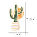 Forest Series Oil-Dripping Brooch(Cactus)