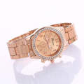 Women Alloy  Stainless Steel Belt Watch(Gold with )