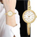 Lvpai Ladies Retro Round Large Dial Alloy Twisted Thin Chain Watch(P432White)