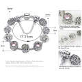 Women Fashion Simple Panjia Opal Crystal Alloy Bracelet, Length:18cm(Silver)