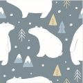 JenJen's Swaddle Blanket - Polar Bear Forest