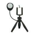 360 Degree Rotate Mini Smartphone Tripod with Selfie Light Ring Lamp