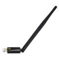 Mini Wi-Fi Adapter 150Mbps Antenna PC Laptop USB Wi-Fi Receiver - Black