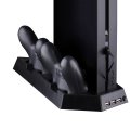 PS4 Pro Vertical Stand Cooling Fan Dual Charging Station for Playstation 4