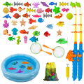 46 Pieces Magnetic Fishing Water Toy With Magnet Pole, Pool Party, Bath Toy