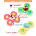 Suction Cup Spinner Toy For Babies & Toddlers - 3 Piece
