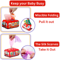 Baby Tissue Box Toy With 3 Crinkles And 10 Scarves, Baby and Toddler Toys