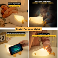 Lying Flat Duck Night Light, LED Squishy Duck Lamp, Cute Light Up Duck, Silicone Dimmable Nursery...