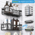 5 Pack Adhesive Shower Caddy, Bathroom Organizers & Storage, No Drilling Shelves, Home Decor,Bath...