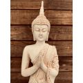 Thai Style Namaste Buddha Statue * Kneeling 26cm - Bronze