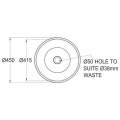 Franke Rondo RDX 610-44 Single Inset Prep Bowl - Stainless Steel