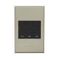 VETi 3 3 Lever Switch Cover Plate 4 x 2