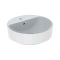 Geberit VariForm Round Counter Top Vanity Basin with Tap Hole Bench