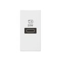 Legrand Arteor Type-C USB Single Module with Power Delivery - White