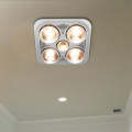 4 Light Ceiling Mount Bathroom Heater