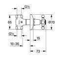 Non Rapido Classic Concealed Stop-Valve 1/2"