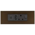 Legrand Arteor 6 Module Power Cluster with USB