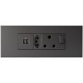 Legrand Arteor 6 Module Power Cluster with USB