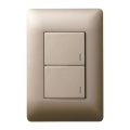 Legrand Ysalis 2 Lever Dimmer Switch and 2 Way 4 x 2