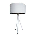 Tripod Sandpaper White Table Lamp