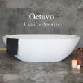 Two Tone Stone Octavo Freestanding Bath