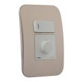 VETi 1 Rotary Dimmer with Locator Switch 400W 4 x 2 - White Modules