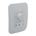 VETi 1 Rotary Thermostat with Isolator Switch 4 x 2 - White Modules