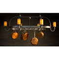 Ambiente Luce Standard 6 Light Butchers Rack with Candle Shades