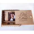 Photography wedding  USB box with sliding lid - 3mm - 155 x175 x 42mm