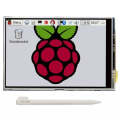 Techme 3.5 Inch LCD Touch Screen with ABS Case & Stylus for Raspberry Pi 4B