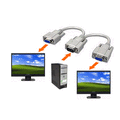 VGA Splitter Y Cable for Dual VGA Displays