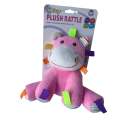 Cooey Plush Baby Rattle Pink