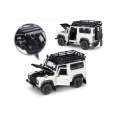Welly Scale 1:24 Land Rover Defender White with Roof Rack