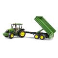 Bruder John Deere 5115M Toy Tractor With Tipping Trailer
