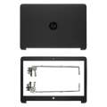 New LCD Back Cover Front Bezel Hinges  For HP ProBook 640 645 G1 Laptop Case Shell Black