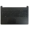 HP 250 G6 255 G6 256 G6 Laptop Replacement Keyboard with Palmrest Cover - US BLACK | HPM16M63U4-698