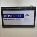 Hoselect LifePo4 LA127 Lithium 7.2ah 12.8v Rechargeable Battery